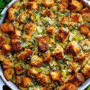 Easy Holiday Stuffing Recipe Card: Printable Thanksgiving Side Dish (PDF Download)