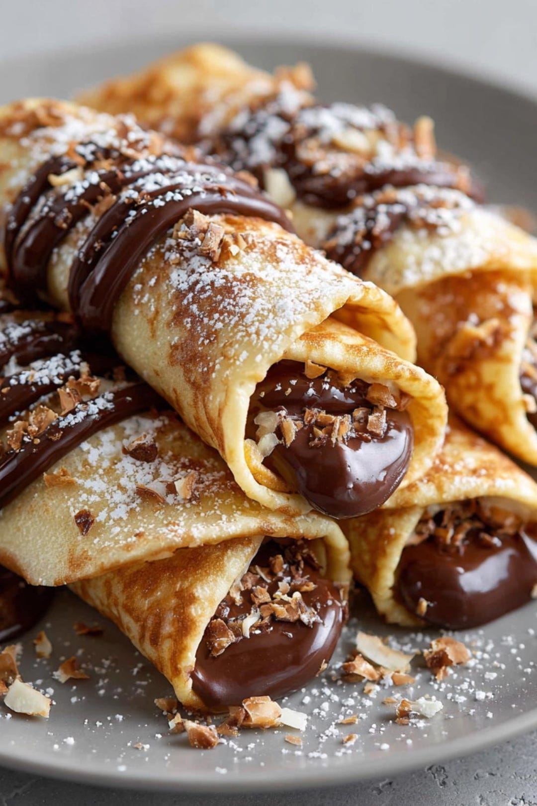 Chocolate-filled Rolled Crêpes – Elegant Gourmet Dessert Step-by-step ...