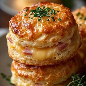 BEST RECIPE For Ham and Cheese Butter Swim Biscuits Easy Baking Download.