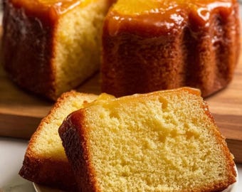 Quatre-quarts maison, rapide et facile, recette de quatre-quarts à l'ananas | Téléchargement de gâteau au beurre moelleux.