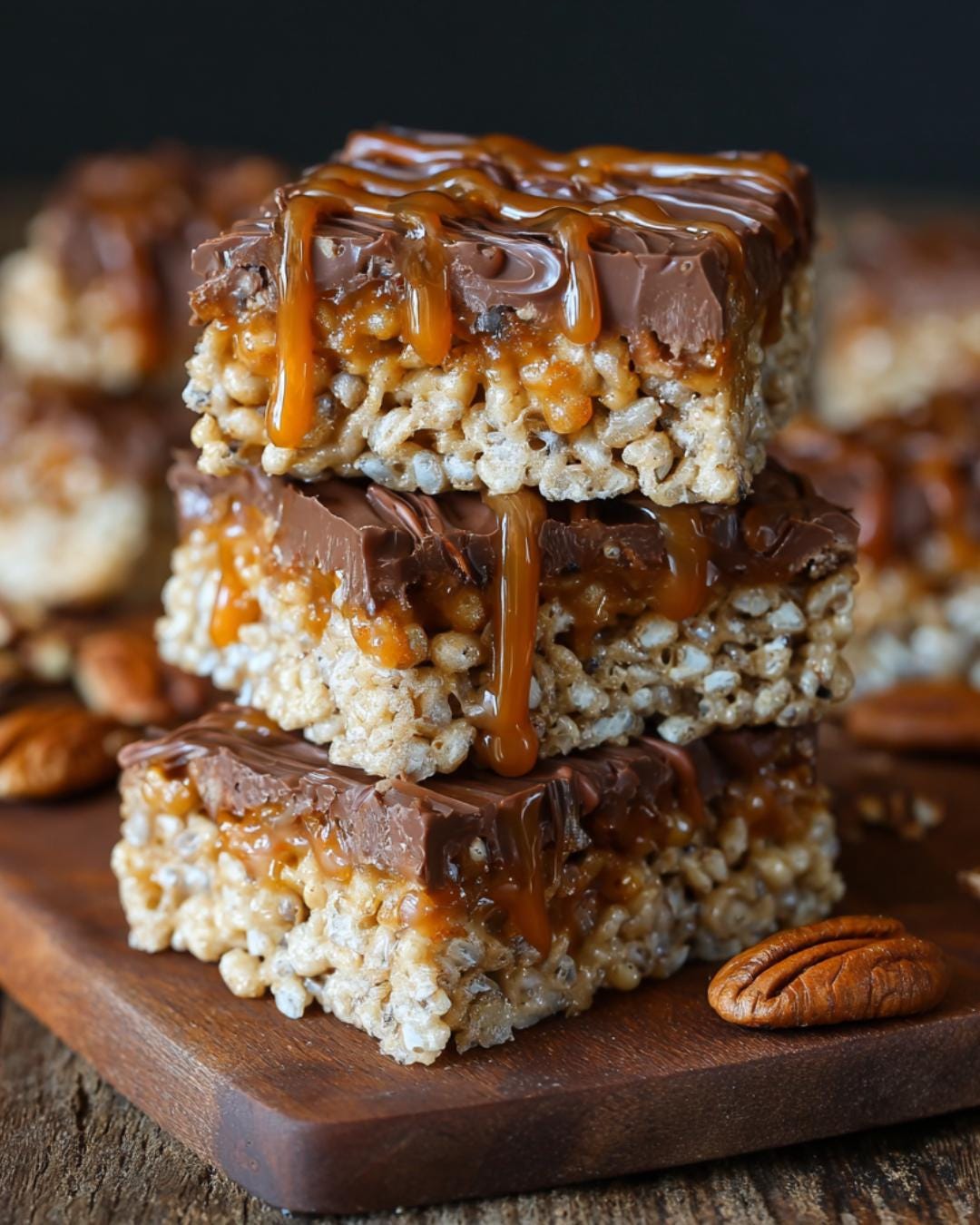 Turtle Rice Cake Caramel Turtle Rice Krispie Treats Recipe (PDF Download) - Etsy