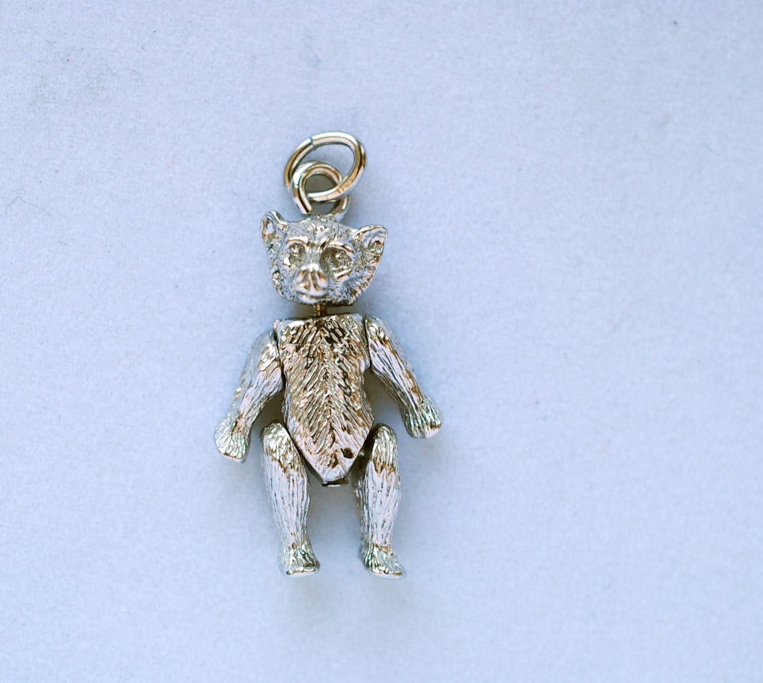 Sterling silver teddy bear charm sale