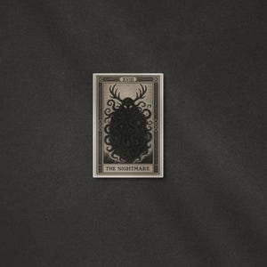 The Nightmare Sticker – Shepherd King Inspired Tarot Card Decal, Dark Fantasy Vinyl Sticker for Book Lovers