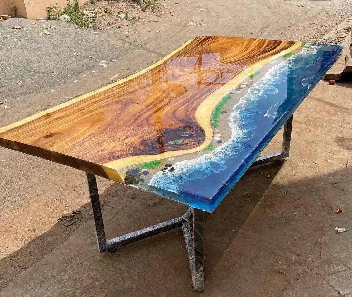 Dessus de table 70x60x2,5 cm bord vivant bois massif manguier | Leroy