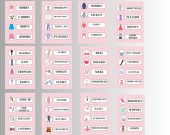 Female Clothes Labels for Memory Loss, Dementia Care (PDF Download)