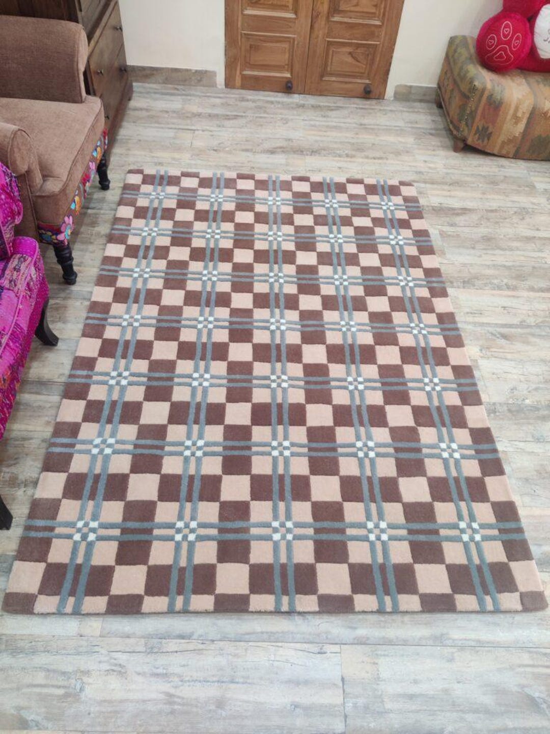 Rug Pattern Normal Hand-tufted Geometric Pattern Rug. All Customized Size and Colour Are ...