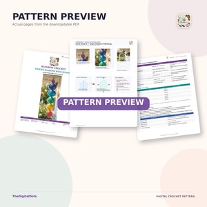 May include: A digital crochet pattern document titled Rainbow Crochet Twisted Diamond Wind Spinner. The pages feature instructional text, diagrams, and photographs of a multi-colored, spiral-shaped wind spinner hanging outdoors.