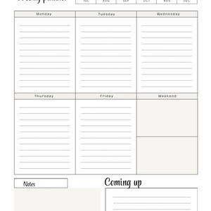 Weekly Digital Planner for Busy Moms – Printable PDF for Organization