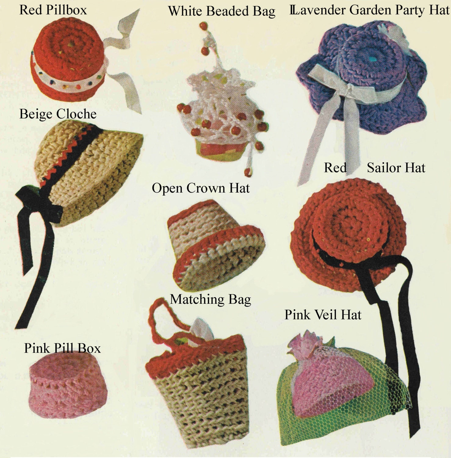 Сумка для Барби крючком. Hat and Bag. Crochet pattern accessoire Japanese. Hat Bag Stick. Hats bags