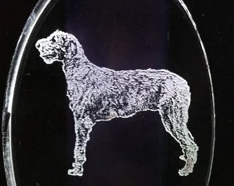 Irish wolfhound body etched on a night light 3 light color options available Engraved free dog lover gift mom friend dad family