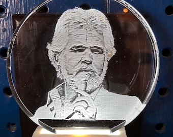 Kenny Rogers night light  Engraved free