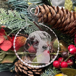 Beagle ornament Personalized free engraved heirloom keepsake Christmas gift pet memorial ornament pet remembrance