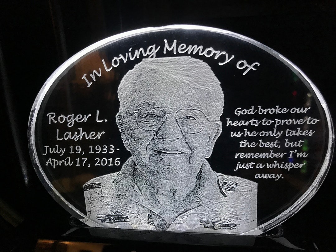 Custom Photo Memorial Keepsake of Your Loved One Include Any Etsy