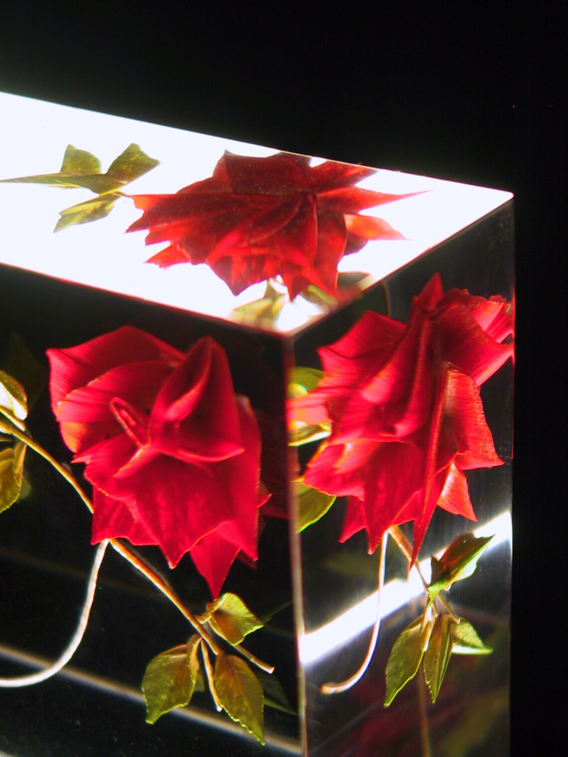 Beautifully Etched Roses, Doves, Ribbon, Rings Individually Hand Made ...