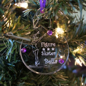 Figure skater ornament