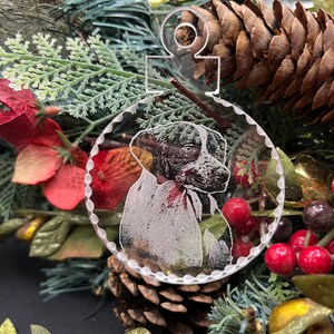 Brittany spaniel ornament Personalized free engraved heirloom keepsake Christmas gift pet memorial ornament pet remembrance