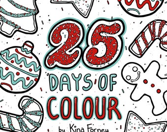 25 Days of Colour: A Christmas Advent Colouring Book