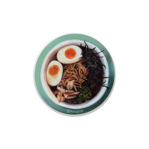 Pegatina de vinilo troquelada con forma de cuenco de ramen