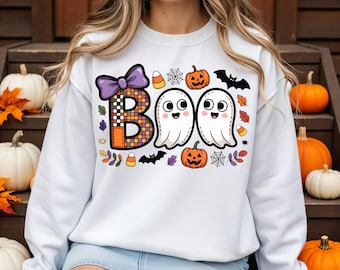 Coquette Halloween Ghost PNG: Spooky Season, Fall Bow (Digital Download)