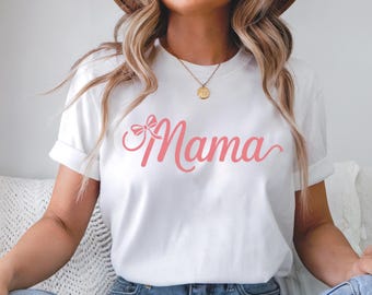 Lazo de mamá coqueta PNG, camiseta retro de mamá (descarga digital)
