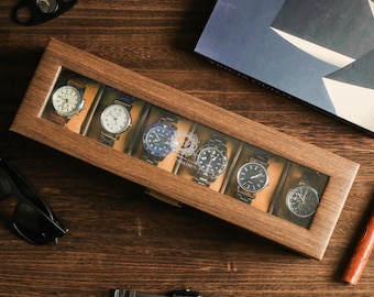 Custom Engraved Watch Box ,Personalized Watch Case,Customized watch storage jewelry box,Anniversary Birthday Gift for Men，Boyfriend Gift