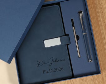 Personalized Doctor Notebook, Phd Graduation Gift for Doctor, Custom Stationery Gift, Doctorate Graduation Gift for PHD Doctoral Student