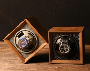 Personalized Watch Winder | Watch  Box Gift for Watch Lover | Watch Holder Watch Storage Gift | Christmas Gift | Engraving Gift for Him