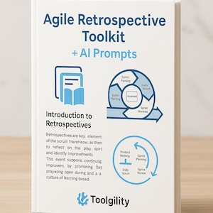 Agile Retrospective Toolkit + AI Prompts – PDF Guide for Scrum Teams