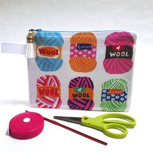 Colorful Balls of Yarn Print, Knitting Notions Case, Phone Case, Coin Purse Wallet, Gift Idea, Perfect for Essential Oils Stocking Stuffer