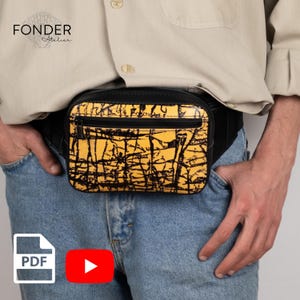 Leather Fanny Pack PDF Pattern: DIY Belt Bag Sewing Template