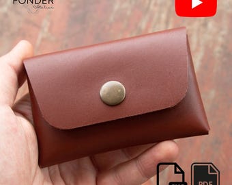 Minimalistisches Origami-Geldbörsen-Muster: Kartenhalter ohne Stich (PDF, SVG)