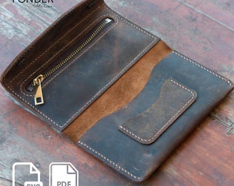 Leather Tobacco Pouch Pattern: DIY Leathercraft Template (PDF & SVG Files)