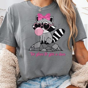Cute raccoon shirt funny coquette raccoon shirt, gift for her tshirt raccoon, mom shirt coquette, gift for her coquette women shirt