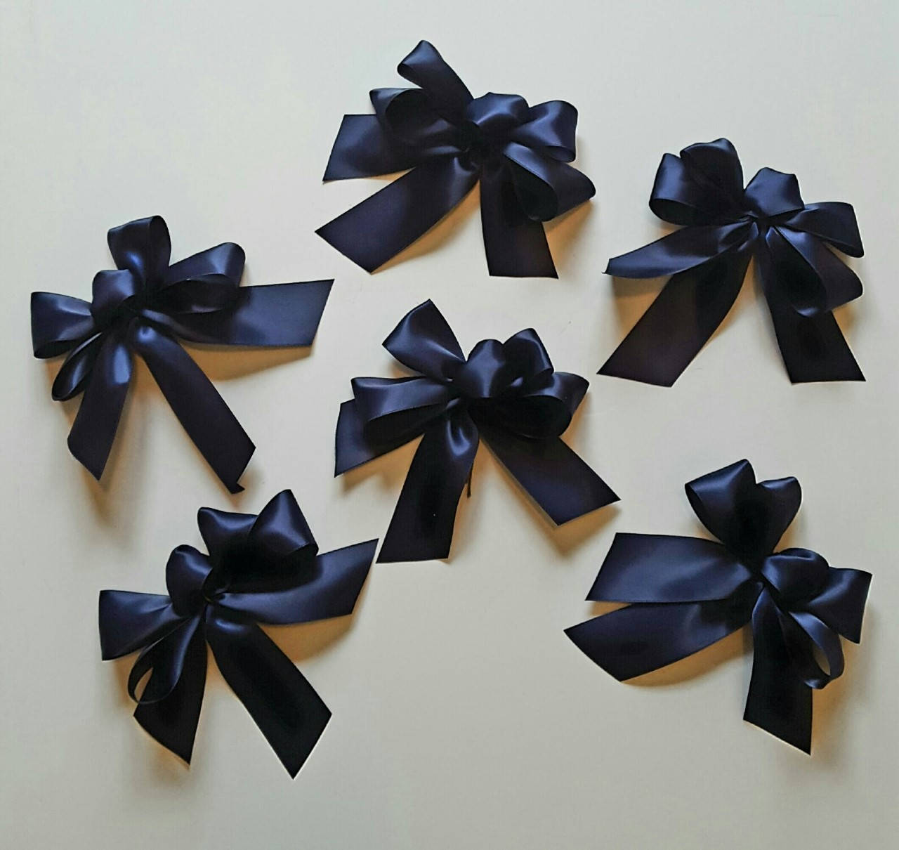 Blue Christmas Tree Bows in a Set of 6 Blue Decorations | Etsy