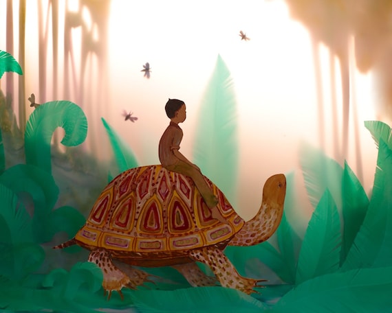 He took the tortoise as his guide... 11x14 inch print by Elly MacKay