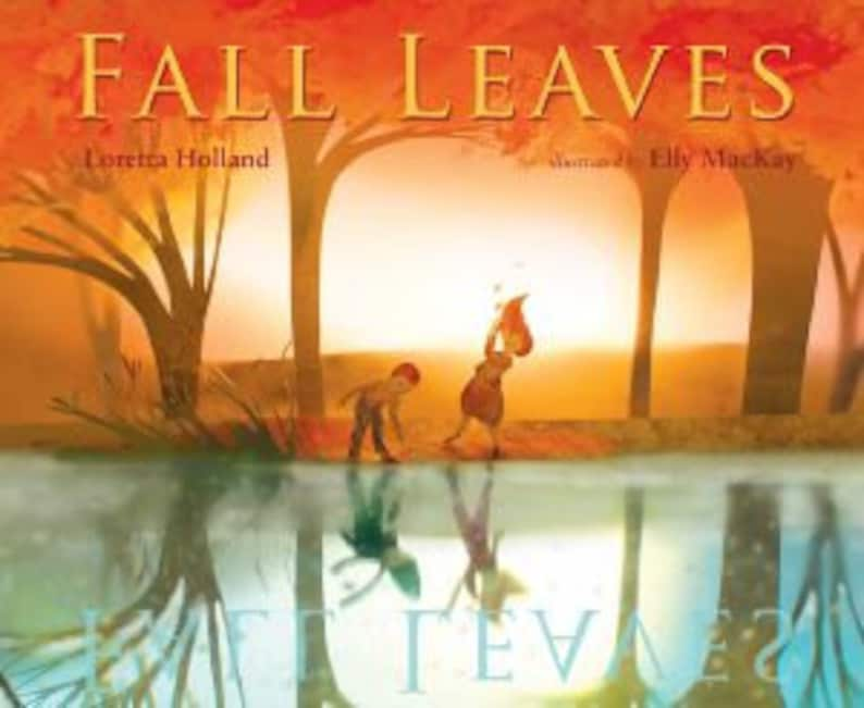 When Summer Leaves large photographic print from the picture book Fall Leaves, illustrated by Elly MacKay, published by HMH image 2