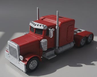 3D Gedruckter Peterbilt 379 Modell LKW | Unikat Schlafwagen Replik