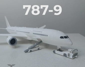 Flugzeugmodell im Stil der 787-9 (Maßstab 1:100)