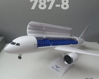 Flugzeugmodell im Stil der 787-8