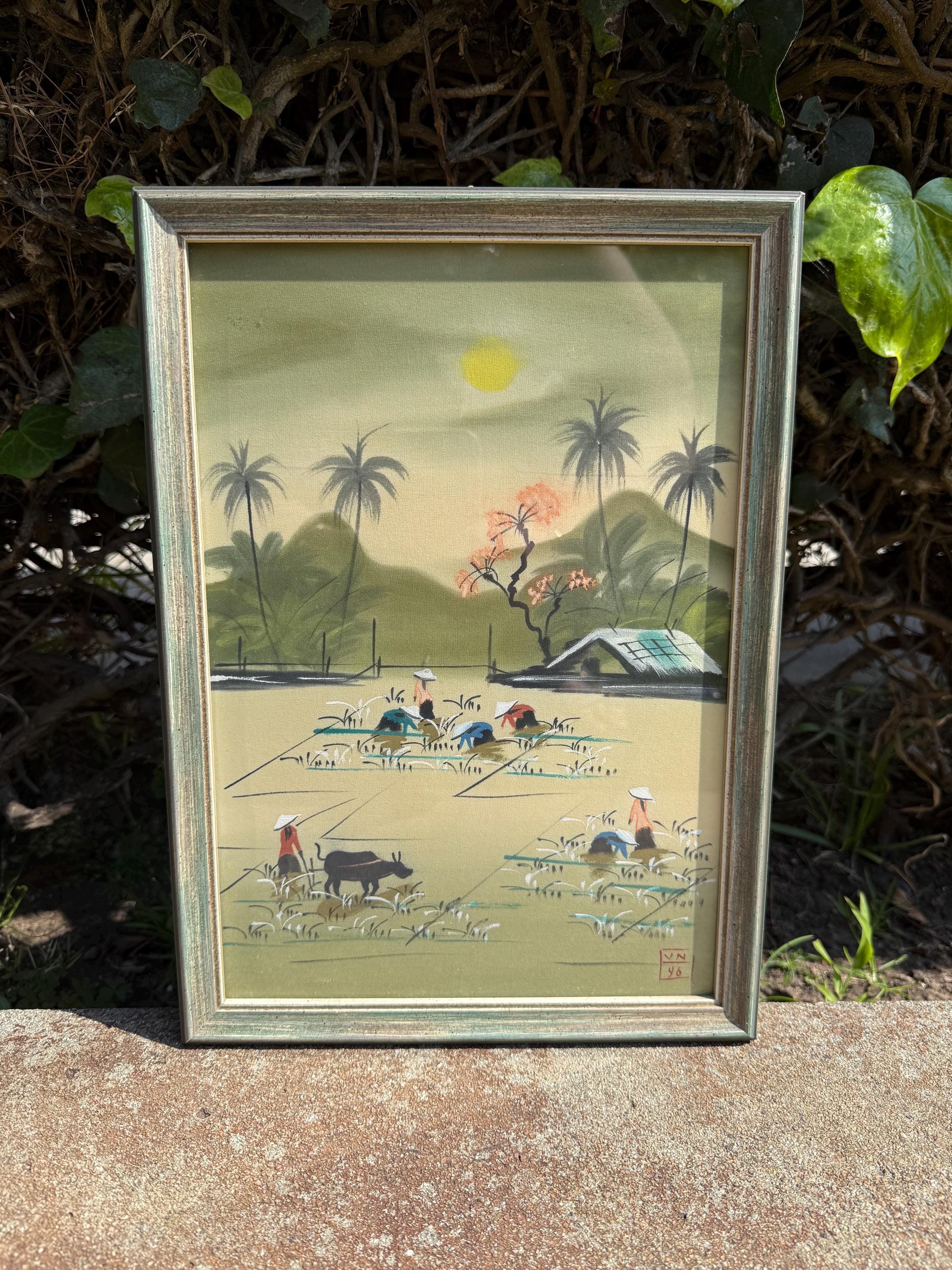 Vietnamese silk painting - Etsy 日本