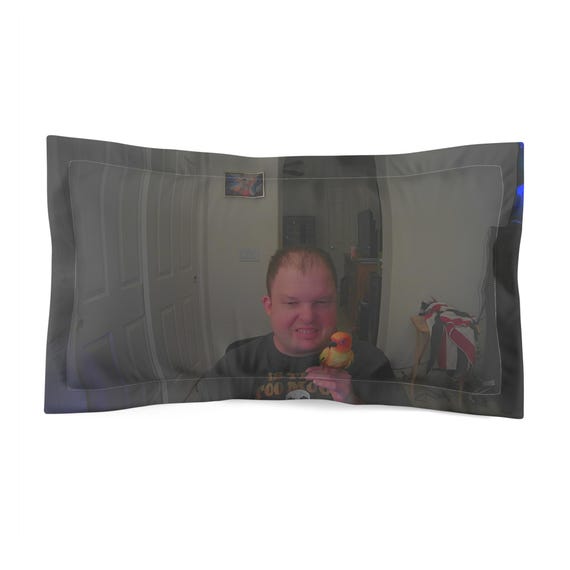 Reflective Microfiber Pillow Sham - Cozy Bedroom Decor, Gift for Home, Unique Bedding, Stylish Sleep Accessory, Selfie Art