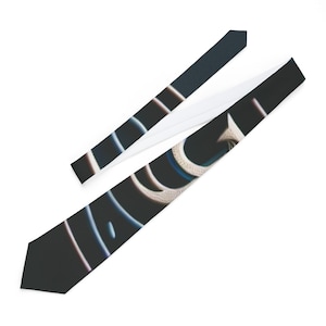 FBR Stylish Modern Necktie, Unique Gift for Him, Trendy Tie for Weddings, Business, Formal Occasions, Art-Inspired Neckwear