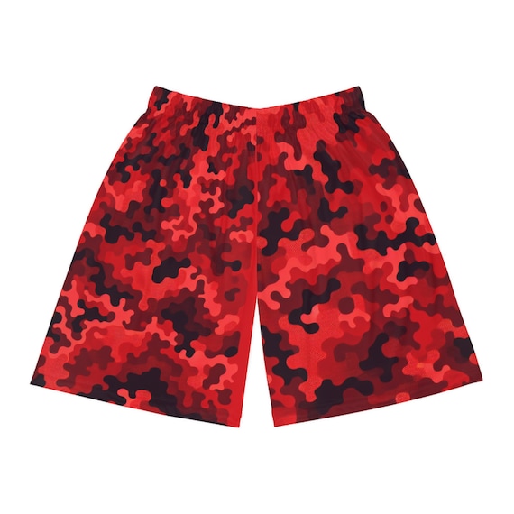 FBR Bold Camo Basketball Shorts, Activewear for Athletes, Gym Shorts, Sporty Lounge Wear, Gift for Sports Lovers, Sports Apparel,
