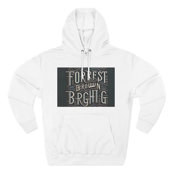 Cozy Three-Panel Fleece Hoodie, Inspirational Fashion, Gift for Friends, Casual Wear, Cool Weather Staple