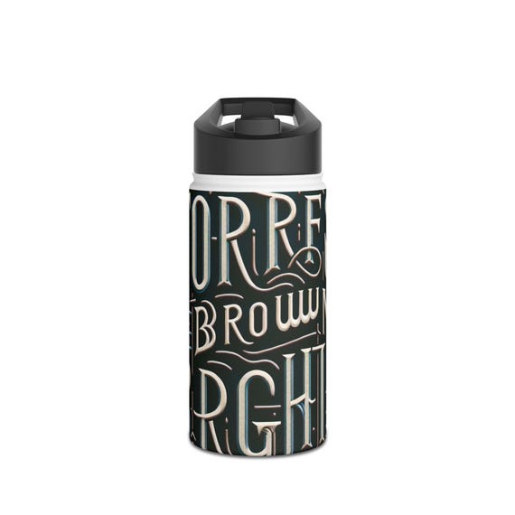 Stylish Stainless Steel Water Bottle with Nature-Inspired Design, Travel Mug, Eco-Friendly Hydration, Personalized Gift, Hiking Gear, [...]