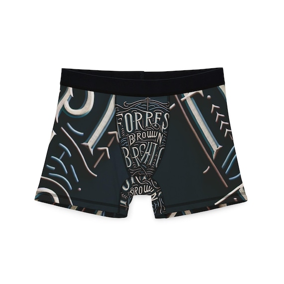 FBR Stylish Men's Boxers, Graphic Print Underwear, Comfortable AOP Boxer Shorts, Unique Gift for Him, Everyday Wear, Fun Lounge Wear
