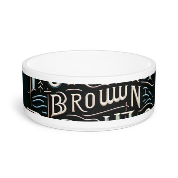 FBR Personalized Pet Bowl, Custom Dog Bowl, Cat Food Dish, Unique Pet Gift, Dog Lover Gift, Stylish Pet Accessory