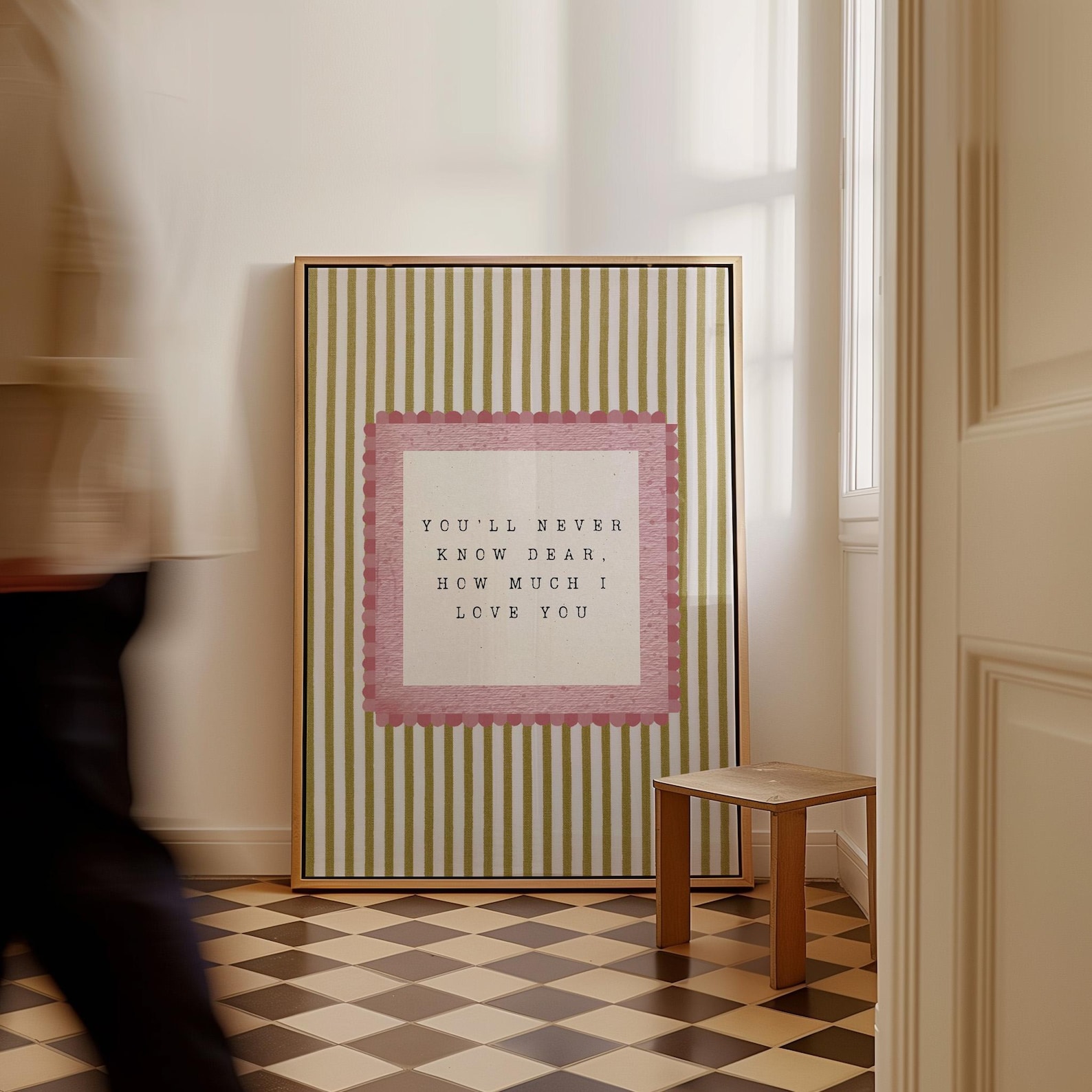 You'll Never Know Dear How Much I Love You Nursery Print, Neutral ...