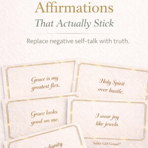 True You™ Christian Affirmation Cards Printable | Faith-Based Affirmations for Women | Luxury Scripture-Inspired Quotes