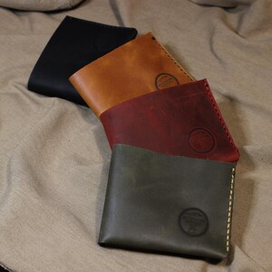 Handmade Leather Wallet - Purse for Her -Leather Card Holder Wallet- Anniversary Gift for Him-Classic Wallet